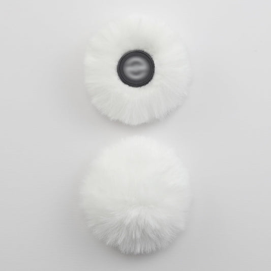 LEFXMOPHY 2-Pack Furry Windscreen for Hollyland Lark M2 Transmitter, White Microphone Furry Wind Screen