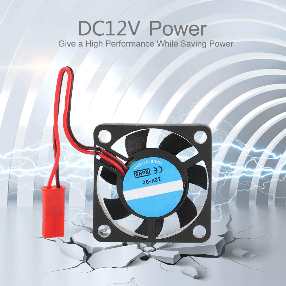 Mini Brushless Cooling Fan,PH2.0 2Pin 12V Motor Mini Brushless Cooler Cooling Fan 30x30x7mm 3007 12V Mini DC Cooling Fan Cooler for 3D Printers
