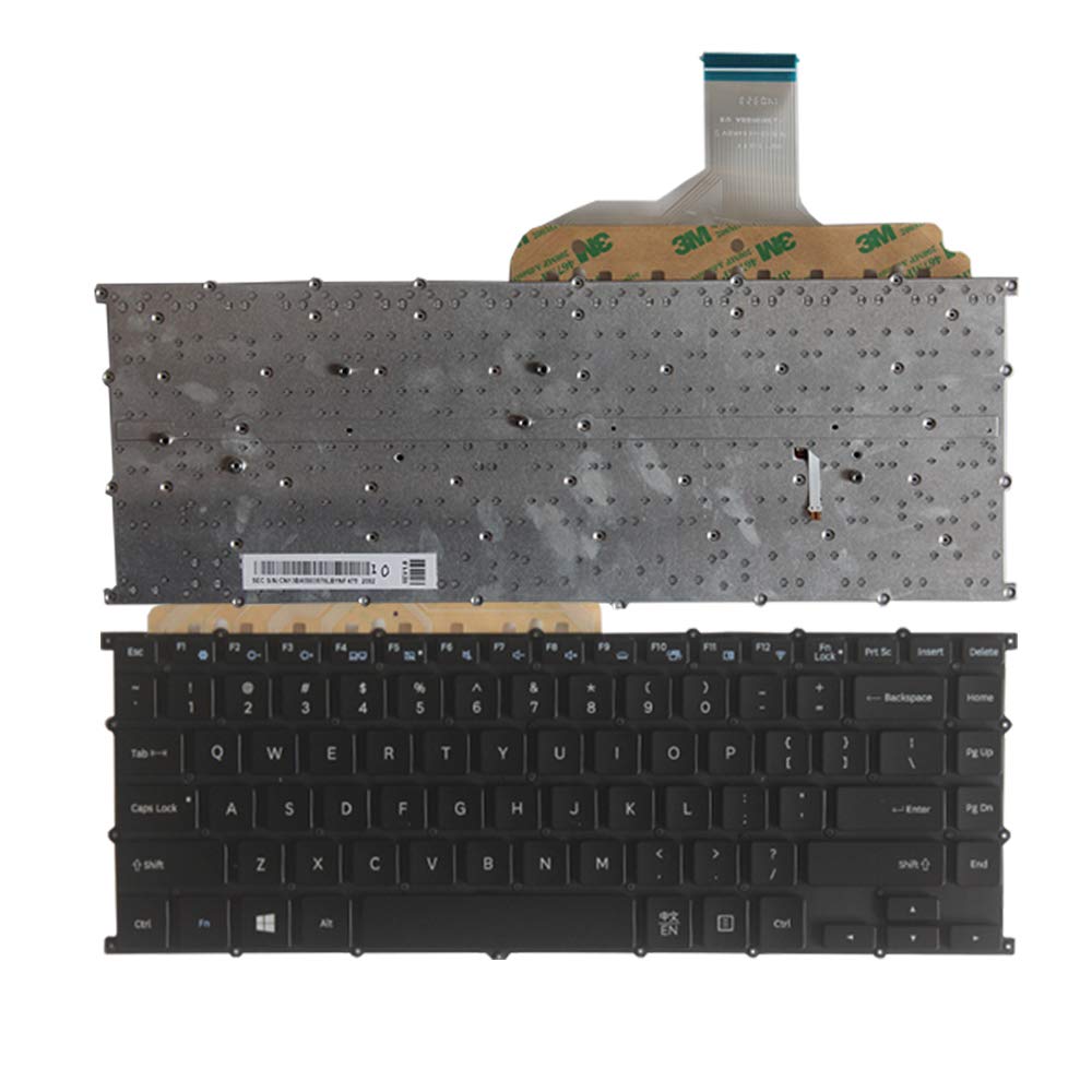 Laptop Replacement Keyboard Fit Samsung NP930X5J 930X5J NP940X5J 940X5J US Layout