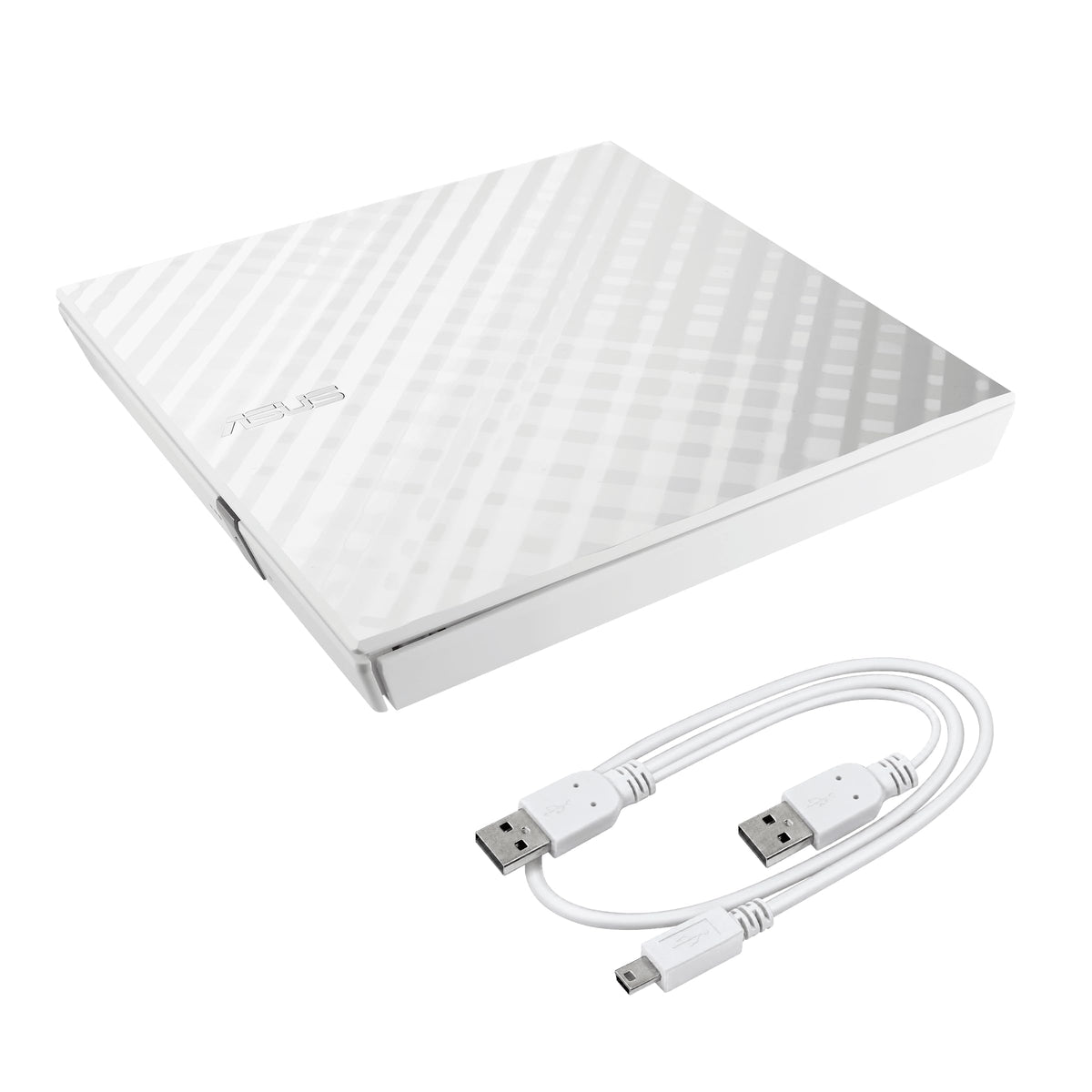 ASUS SDRW-08D2S-U/W/G/ACI/AS LITE External Slim 8X DVD-RW Mac Compatible External Optical Drive - White (SDRW-08D2S-U/WHT)
