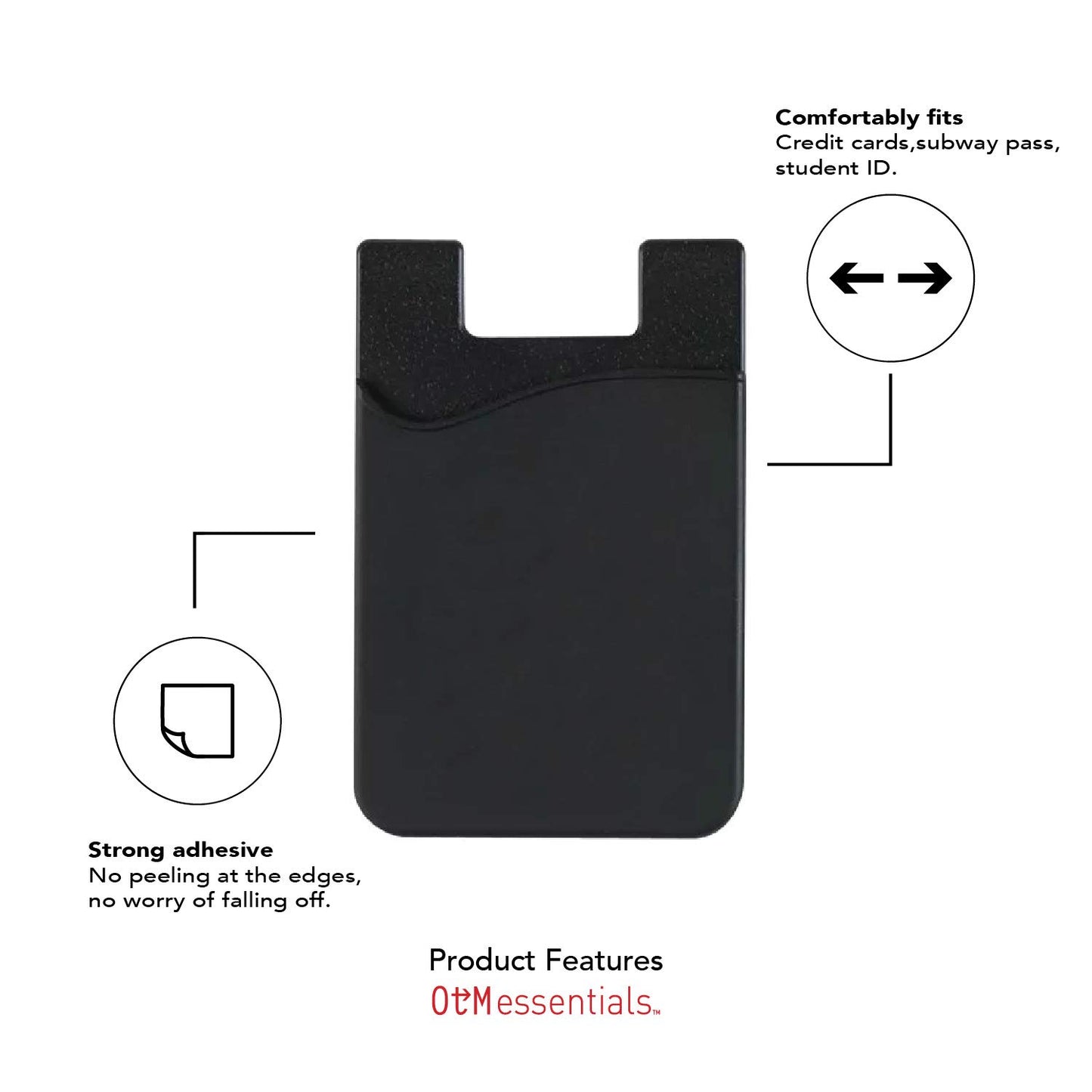 OTM Essentials University of Georgia Faux Leather Phone Wallet Sleeves, Sleek Magnetic Phone Wallet Case, Lightweight Accessories for Phones, Classic