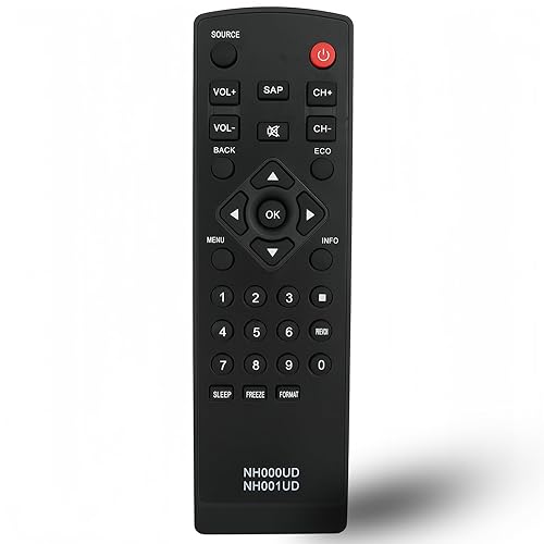Universal Replaced Remote Control NH000UD NH001UD for Emerson Sylvania TV CLC320EM2F, CLC401EM2F, LC190EM1, LC190EM2, LC220EM1, LC220EM2, LC260EM1