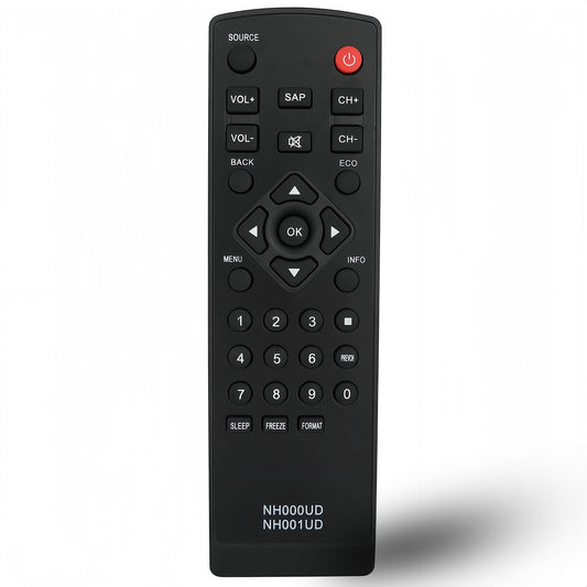 Universal Replaced Remote Control NH000UD NH001UD for Emerson Sylvania TV CLC320EM2F, CLC401EM2F, LC190EM1, LC190EM2, LC220EM1, LC220EM2, LC260EM1