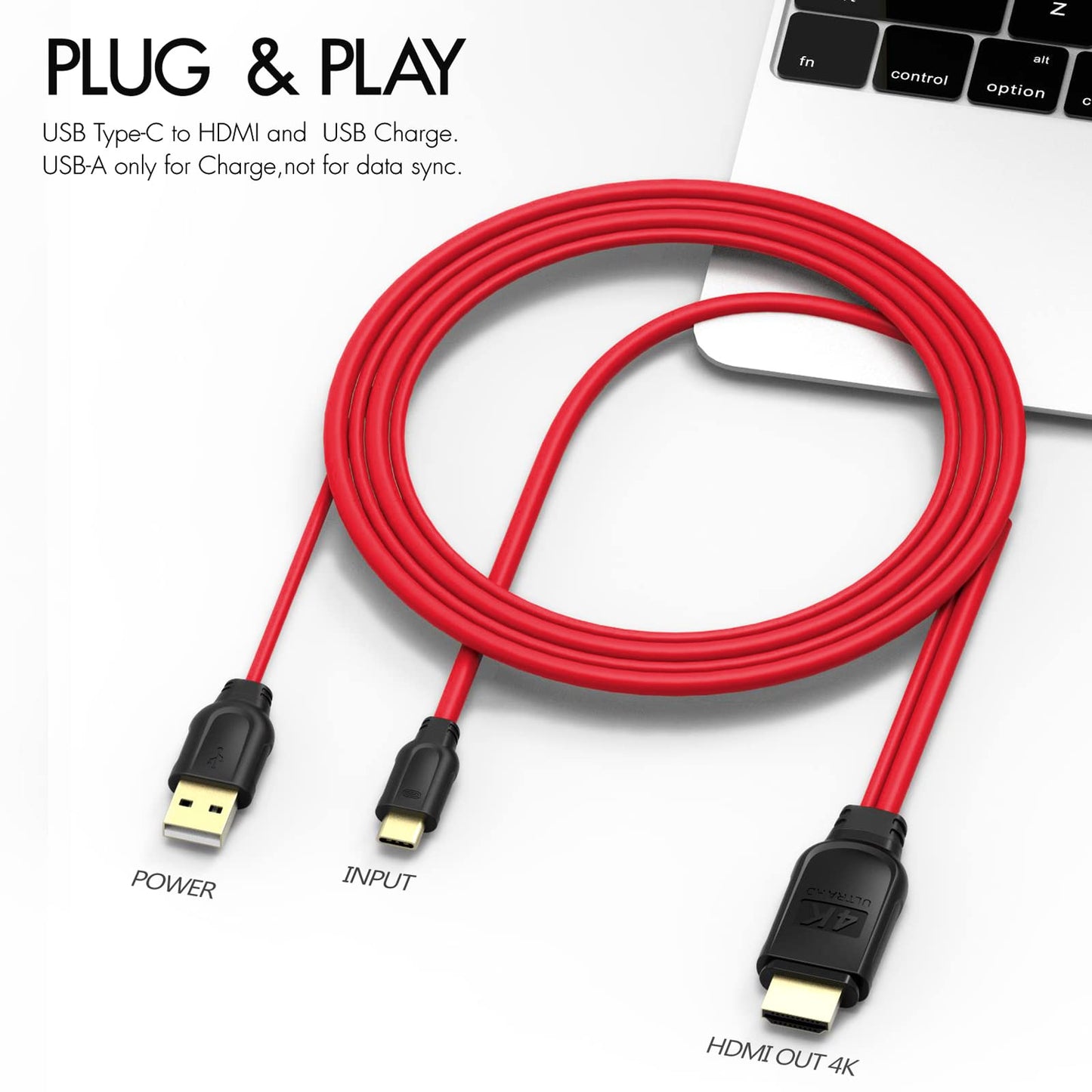 Lalamax USB-C to HDMI Adapter - Aluminum Portable USB-C to HDMI Converter Compatible for MacBook Pro/Air - 4K Support
