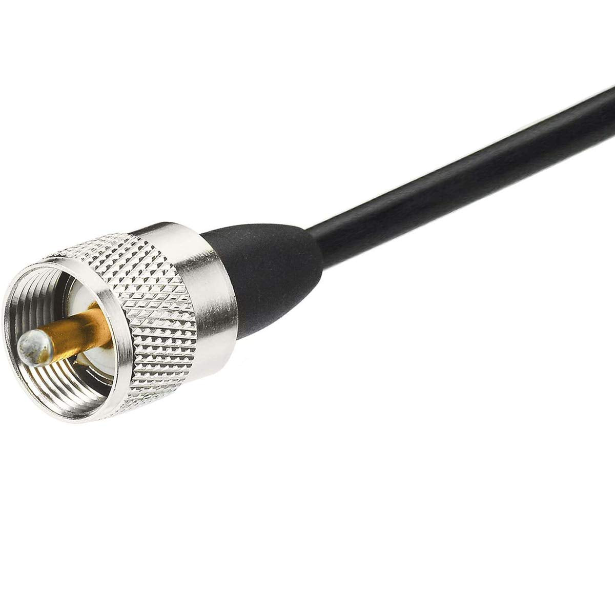 Mobile Radio Antenna Dual Band VHF/UHF 136-174MHz/400-470MHz and PL259 Male Connector Magnetic Mount Base for Vehicle Ham Radio Car Truck Amateur