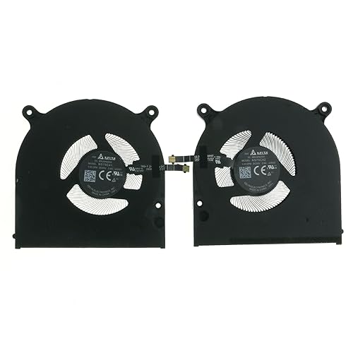 06P46H 0JTNN3 Replacement CPU+GPU Cooling Fan for Dell XPS 16 9640 F966V NS75C41-23D01 023.100VQ.0001 8GVMH NS75C42-23D02 023.100VR.0001