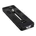 Haoge 120mm QR Quick Release Plate Dual Dovetail and D-Ring Screw Fits Arca-Swiss Standard for Tripod Ball Head