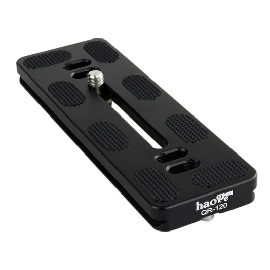 Haoge 120mm QR Quick Release Plate Dual Dovetail and D-Ring Screw Fits Arca-Swiss Standard for Tripod Ball Head
