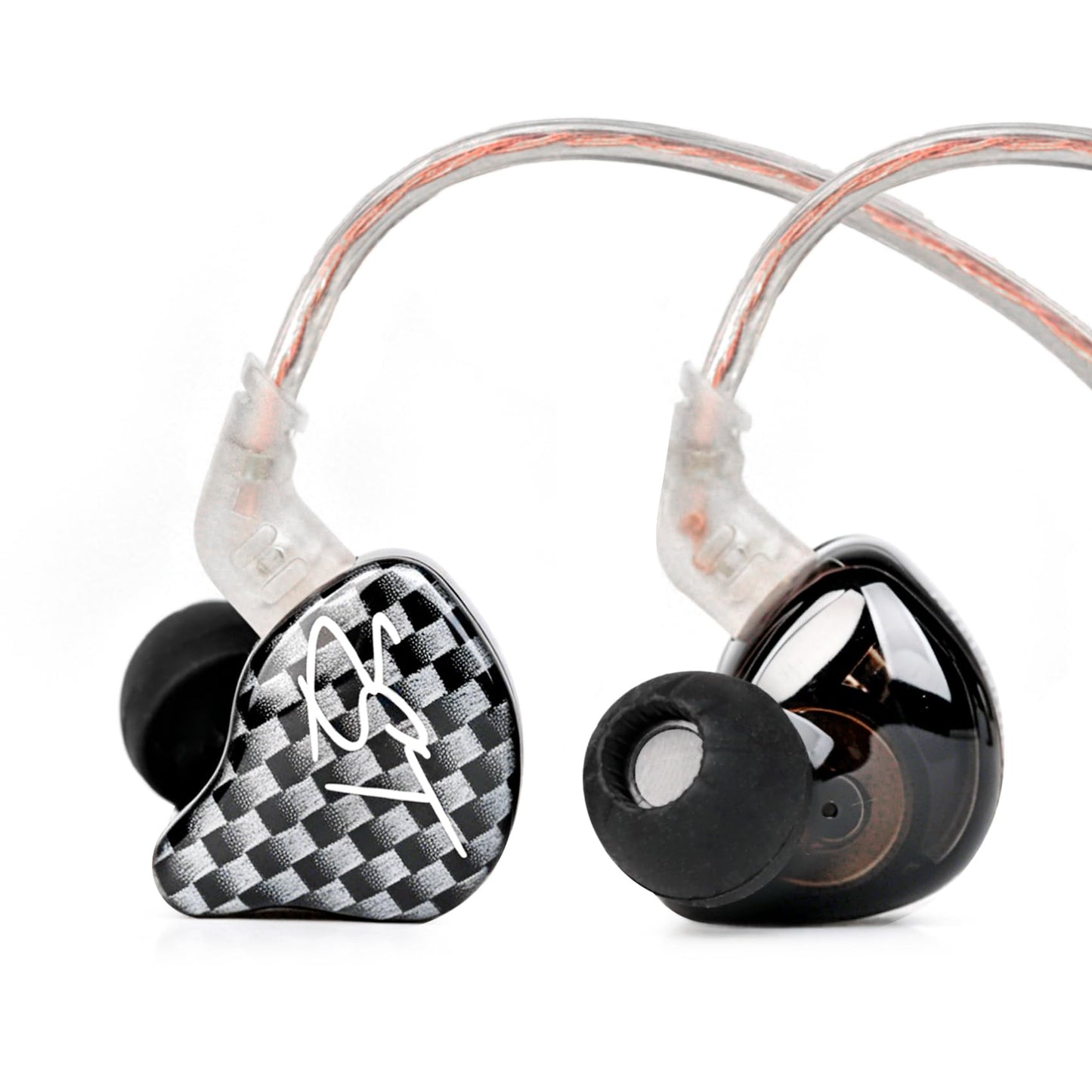 YINYOO KZ-ZST Hybrid Banlance Armature with Dynamic in-Ear Earphone 1BA+1DD HiFi Headset Wired Earbuds IEM Headphones Gaming Earbuds (Black-zst