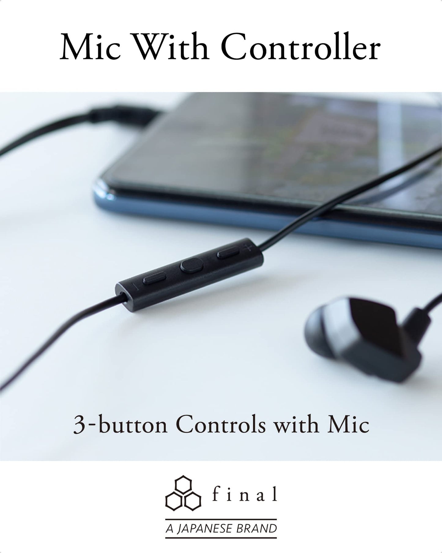 Final VR3000 Gaming Earphones for Immersive Spacious Experience - Open World Adventure, Virtual Reality & Spatial Environments - in-Line Microphone