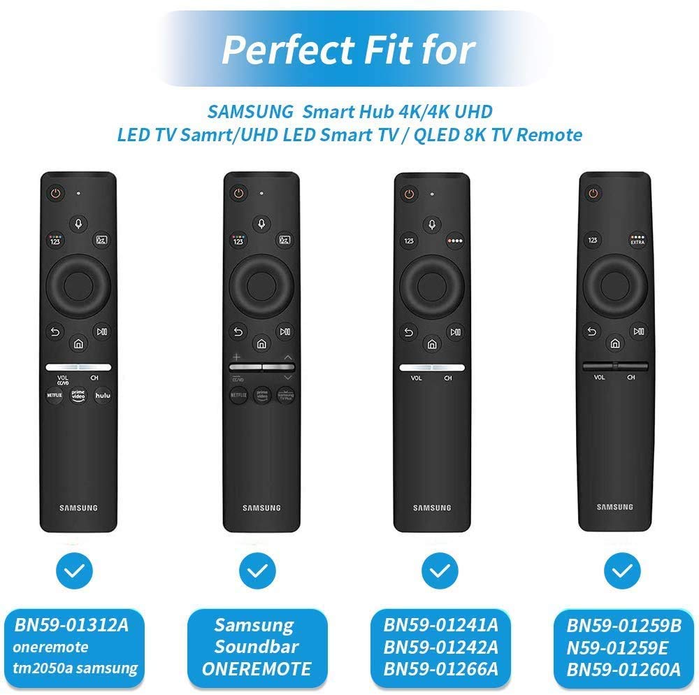 3-Pack Protective Case for Samsung Smart TV Remote Control BN59 Series, Light Weight Kids-Friendly Anti Slip Shockproof Silicone Case Cover