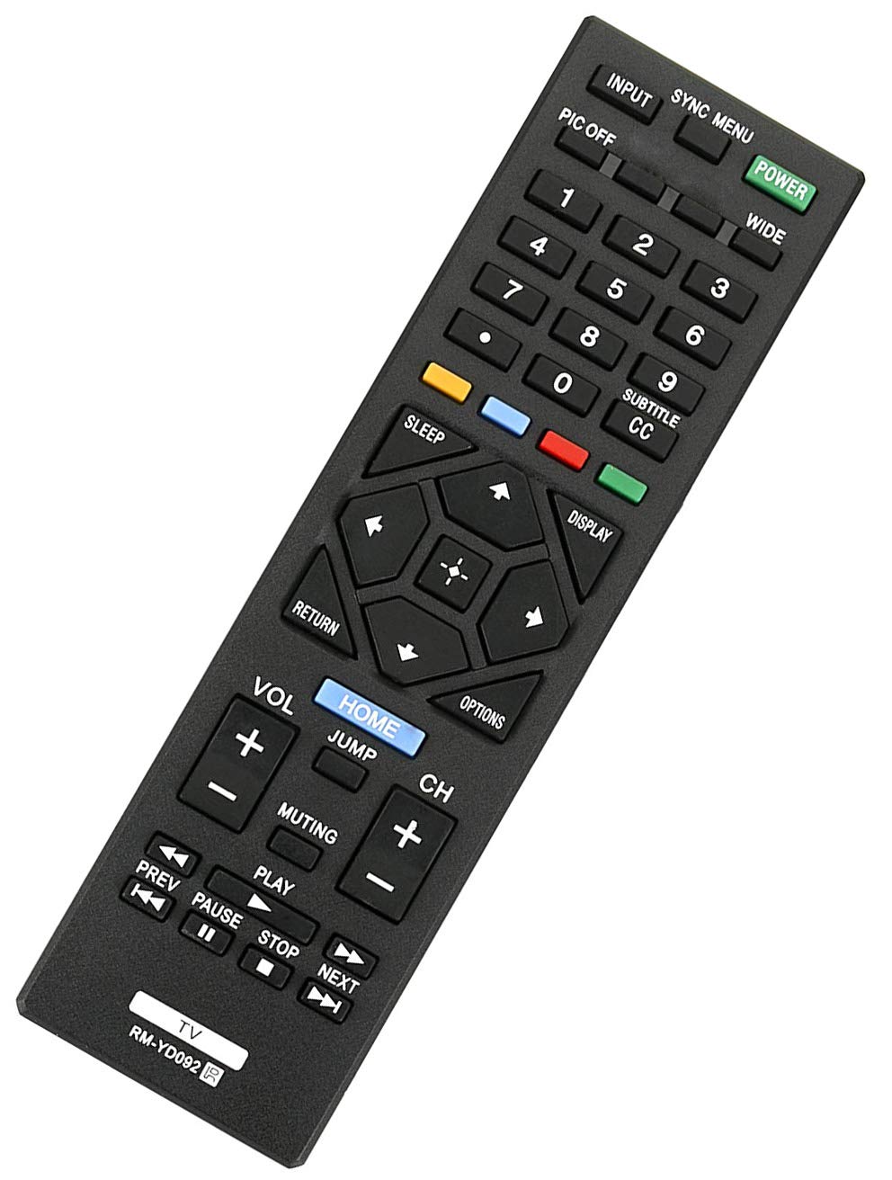 RM-YD092 Remote Control Universal Compatible with All Sony LCD LED HDTV and Bravia TV's - New Model