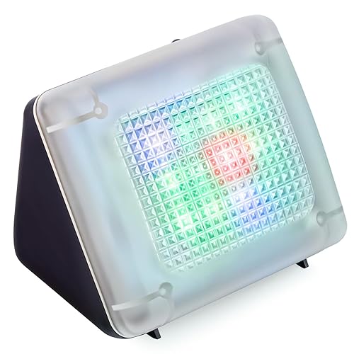 FakeTV - FTV-10 Charcoal Design Burglar Deterrent - Simulated TV Light with Frosted Lens - Energy-Efficient LED Dummy Home Security Technology - Prime