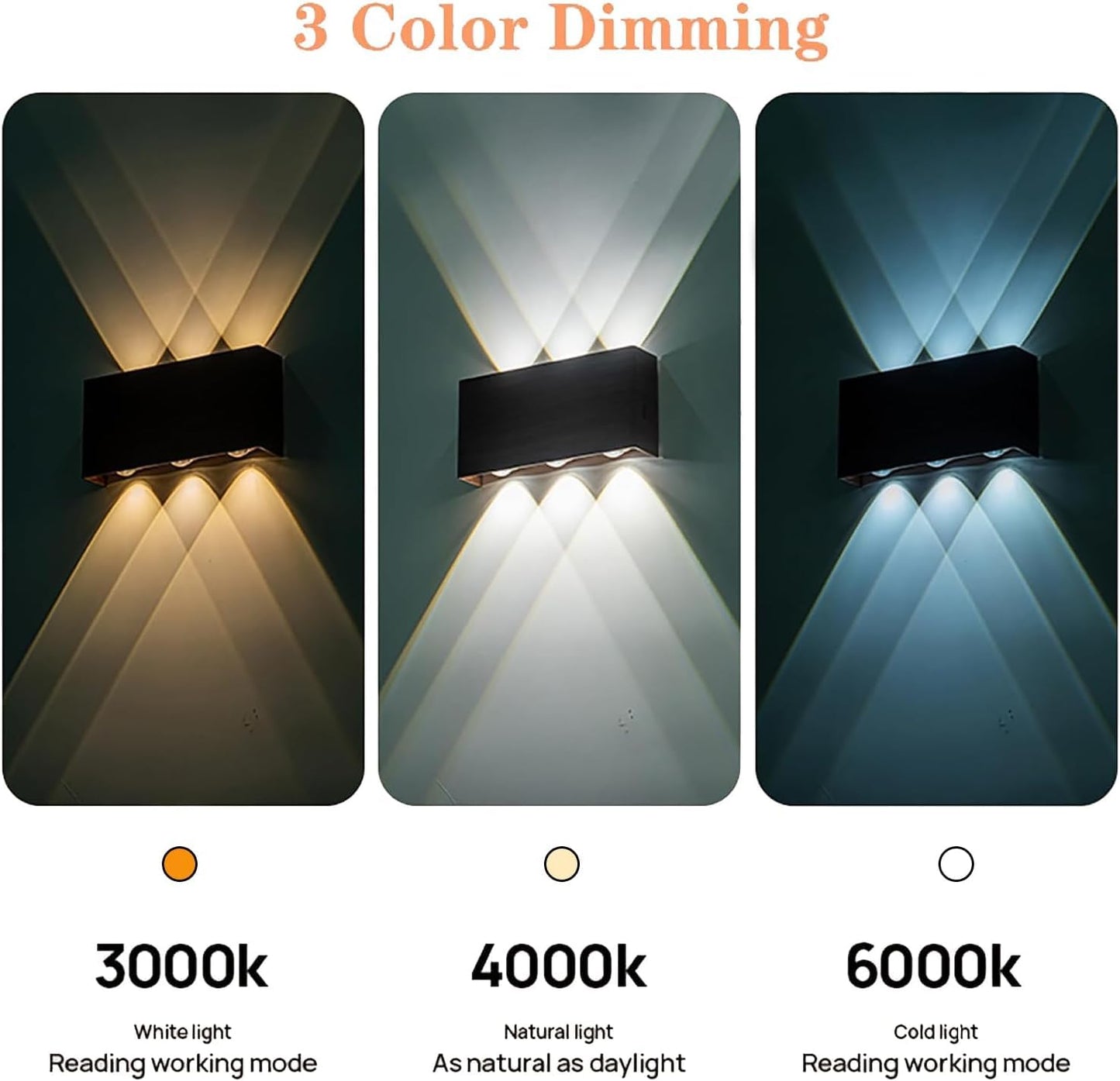 Shelprojsu LED Cordless Wall Sconce Set of 2, 5200mAh Rechargeable Battery Operated Wall Lamp with Remote Control, 3 Colors and Dimmable Magnetic