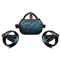 MightySkins Carbon Fiber Skin for Oculus Quest - Blue Storm | Protective, Durable Textured Carbon Fiber Finish | Easy to Apply, Remove, and Change