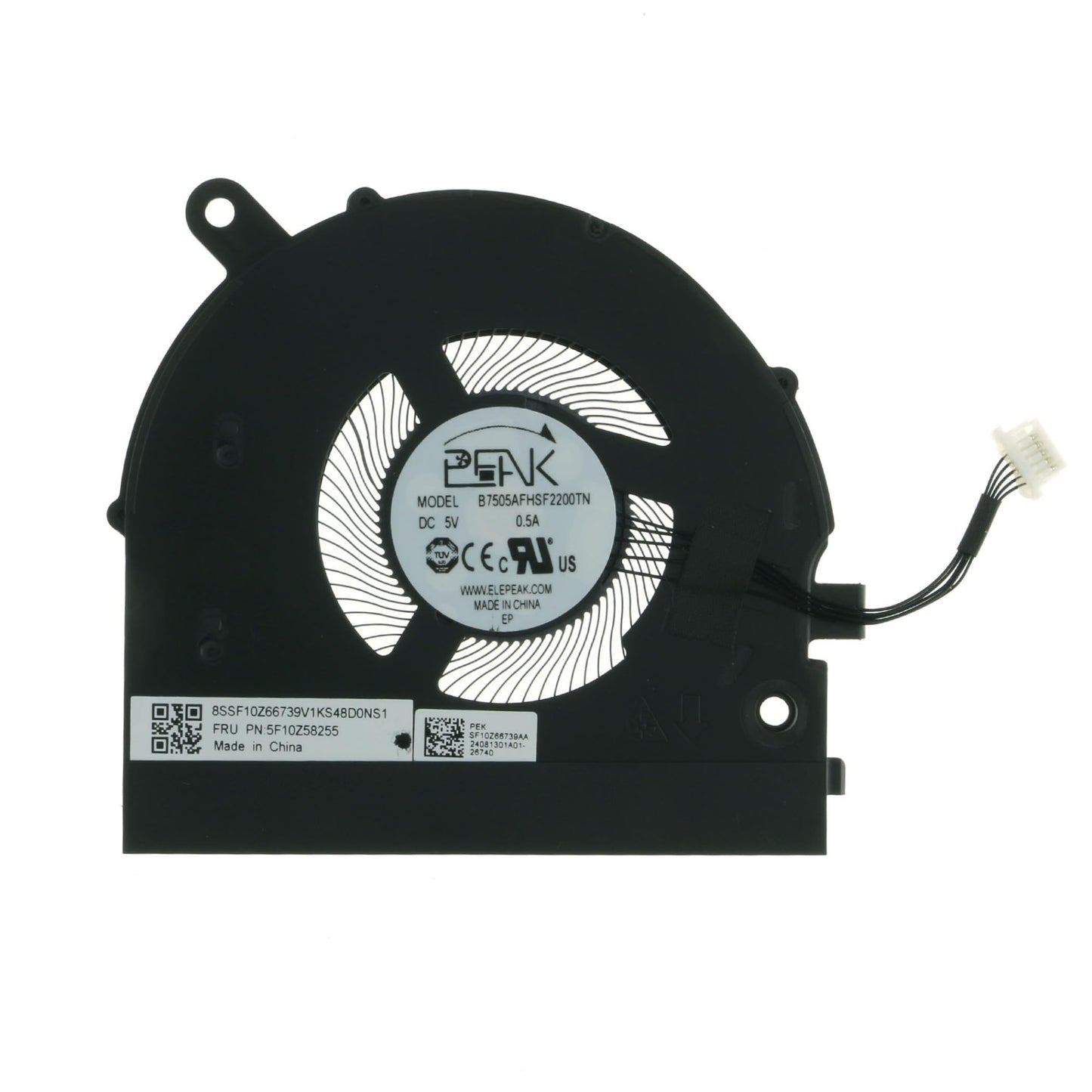Replacement CPU Cooling Fan for Lenovo ThinkPad L13 Gen 3 4 5 L13 Yoga Gen 3 4 S2 Gen 7 8 9 S2 Yoga Gen 7 8 9 X1 Carbon 12th Gen 5F10Z58251 5F10Z58252