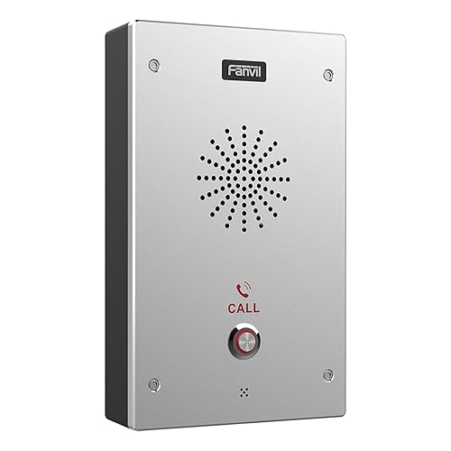 Fanvil I16S SIP Video Intercom; K10 anti-collision; IP65 Waterproof; Anti-tamper Alarm; HD Voice Speech; Built-in 3W Speaker; Audio Line Out Port