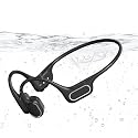 Fanisic Swimming Headphones/Earbuds, Bluetooth 6.0 & MP3 with 32GB Memory IP68 Waterproof Bone Conduction Headphones, Underwater Open Ear Headphones