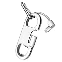 iPhone Charge Lightning Cable + Keychain + Bottle Opener + Aluminum Carabiner,Portable Multifunction Keychain Bottle Opener USB Charging Cord Short