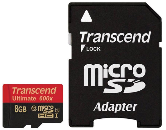 Transcend TS8GUSDHC10U1 8GB MICROSDHC CLASS10 U1,MLC,600X