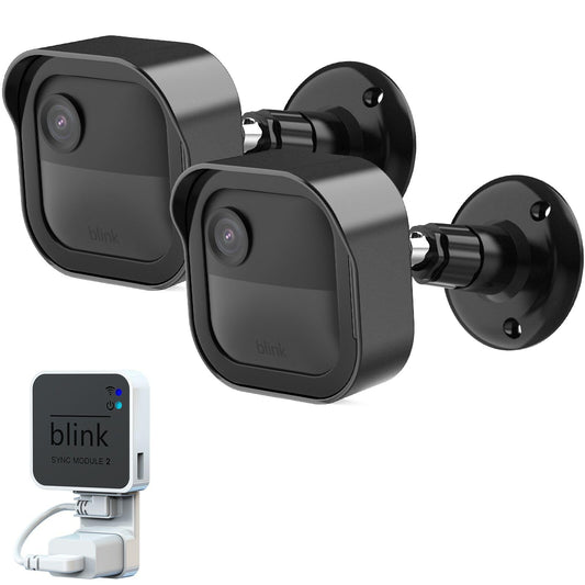 Blink Outdoor 4th Gen Camera Mount, 2Pack Weatherproof Housing and 360 Degrees Adjustable Bracket with Sync Module Mount for Blink Outdoor Camera