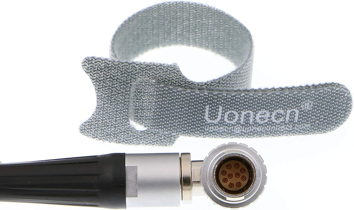 Uonecn 10 Pin to Dual XLR 3 Pin Female Plug Breakout Cable for Atomos Audio Splitter Cable for Shogun Monitor Recorder 30cm