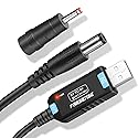 FARSENSE USB DC 5V to 9V Step Up Power Cable(3ft), Farsense USB to DC 9V Adapter with Jack 5.5 x 2.5mm(3.5 x 1.35mm),Boost Converter Supports LED…