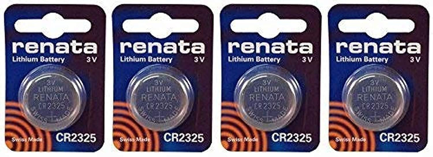 Renata CR2325 Batteries - 3V Lithium Coin Cell 2325 Battery (4 Count)