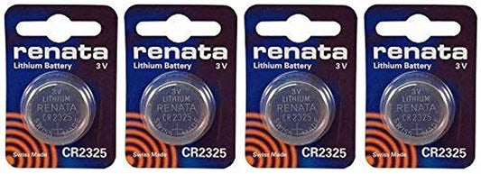 Renata CR2325 Batteries - 3V Lithium Coin Cell 2325 Battery (4 Count)