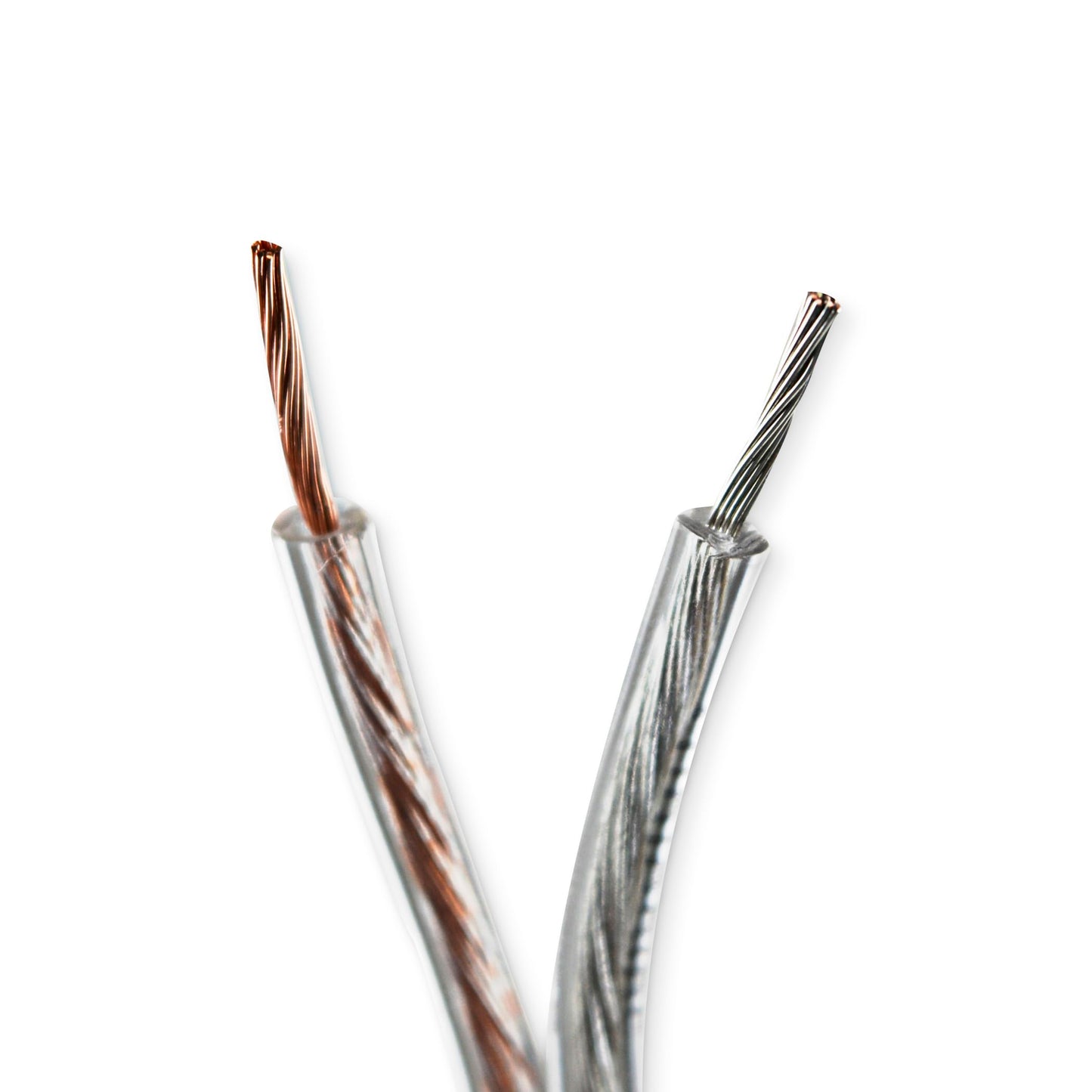 AudioPipe TCBL 100 Percent Copper Series Speaker Wire Roll - Clear PVC Jacket (18 AWG, 50 Feet)