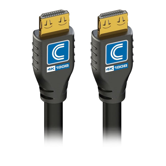 Pro AV/IT 18G 4K High Speed HDMI Cable with ProGrip 35ft Black (Active)