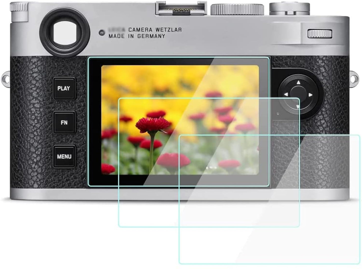 WH1916 M11 Screen Protector Compatible for Leica M11 Digital Camera, Anti-Scrach Anti-Bubble Anti-Dust 9H Tempered Glass 3-Pack
