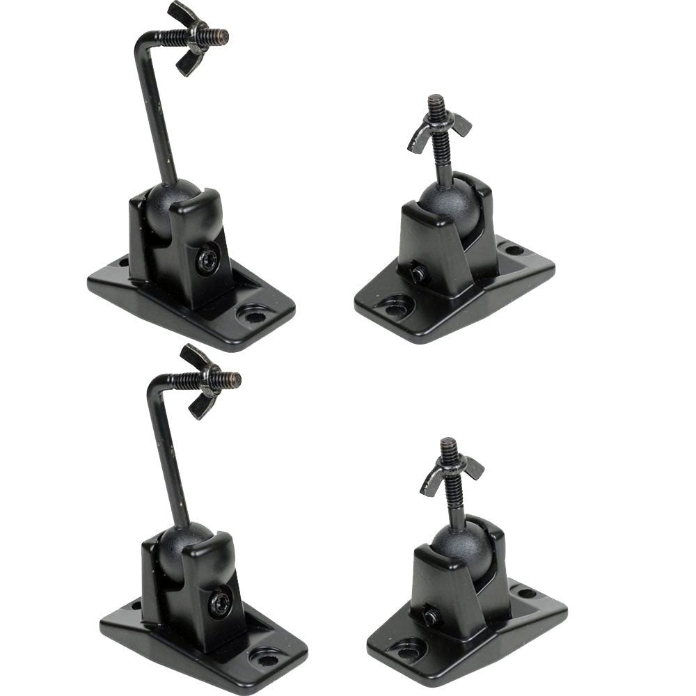 VideoSecu Universal Wall Ceiling Audio Mount for Home Theater Satellite Speaker - 4 Packs MS40B4 WN3