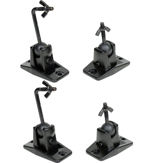 VideoSecu Universal Wall Ceiling Audio Mount for Home Theater Satellite Speaker - 4 Packs MS40B4 WN3