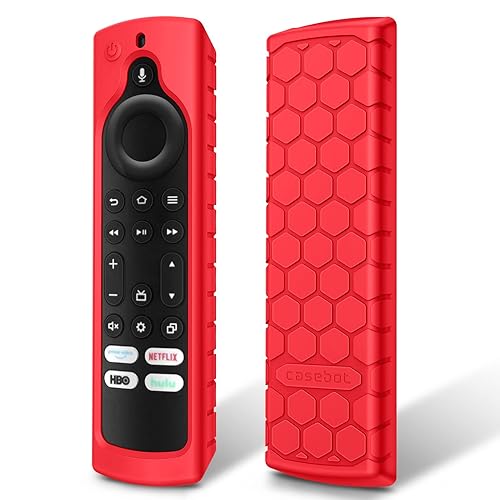 Fintie Silicone Case for Fire TV Stick 4K Max (2nd Gen)/Toshiba/Insignia/Pioneer/2-Series/4-Series/Omni Fire TV Remote - Anti Slip Shockproof Cover