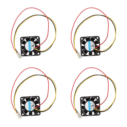 HiLetgo 4pcs DC 12V 4010 Fan 3Pin Computer CPU Cooler Mini Cooling Fan 40x40x10mm Small Exhaust Fan for Ender 3 CR10 3D Printer
