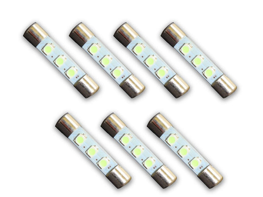 7 Warm White 8V LED Lamp Fuse-Type Bulbs for Marantz Receivers and Amplifiers