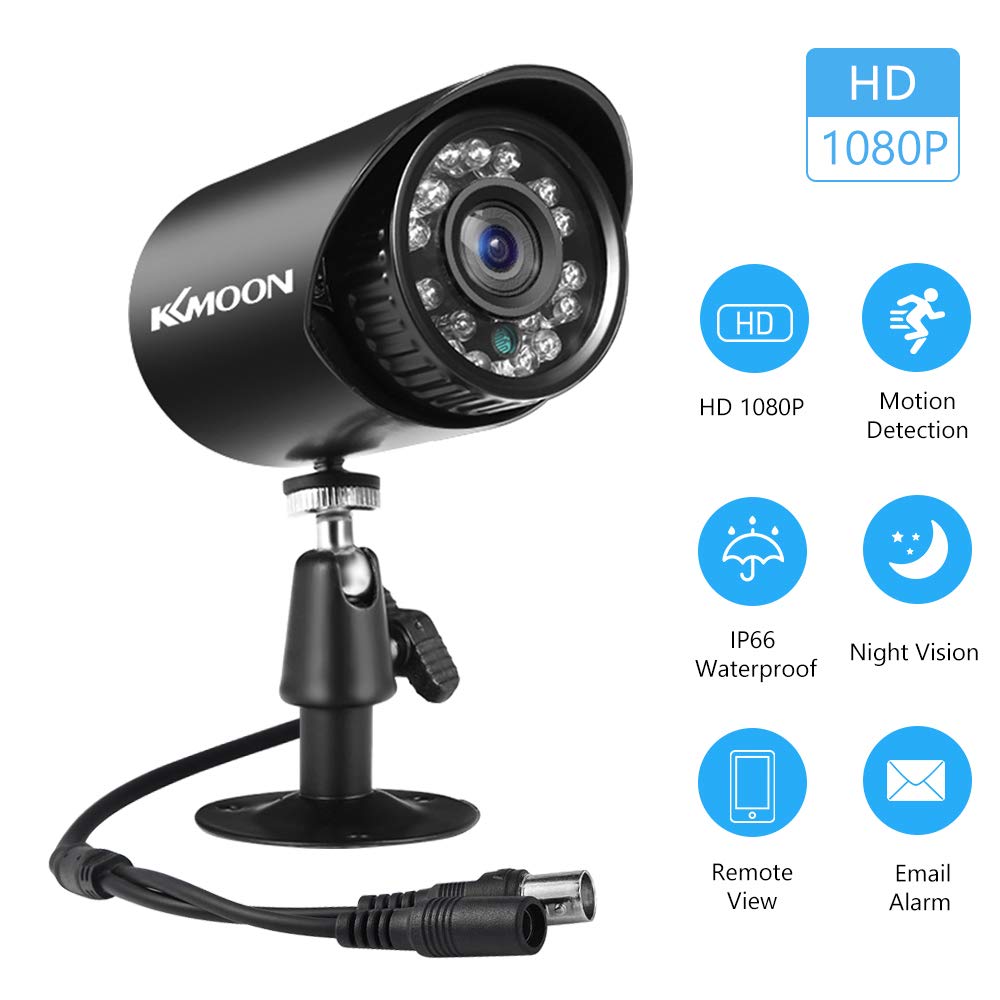 REWIS 2MP Analog Security Camera Full High Definition 1080P 4-in-1 (TVI/AHD/CVI/CVBS) Surveillance Camera Outdoor Weatherproof with Infrared Night