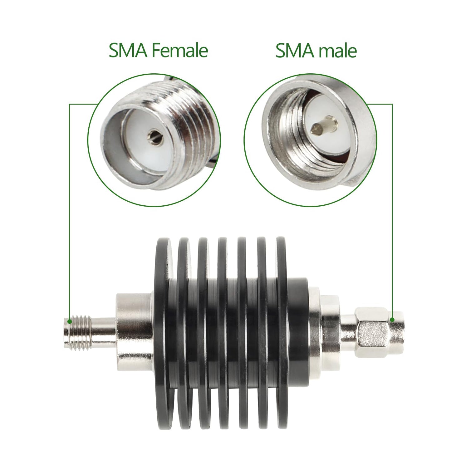 XRDS -RF SMA Male to SMA Female Coaxial RF Attenuator, 10W, 1dB Constant Attenuator