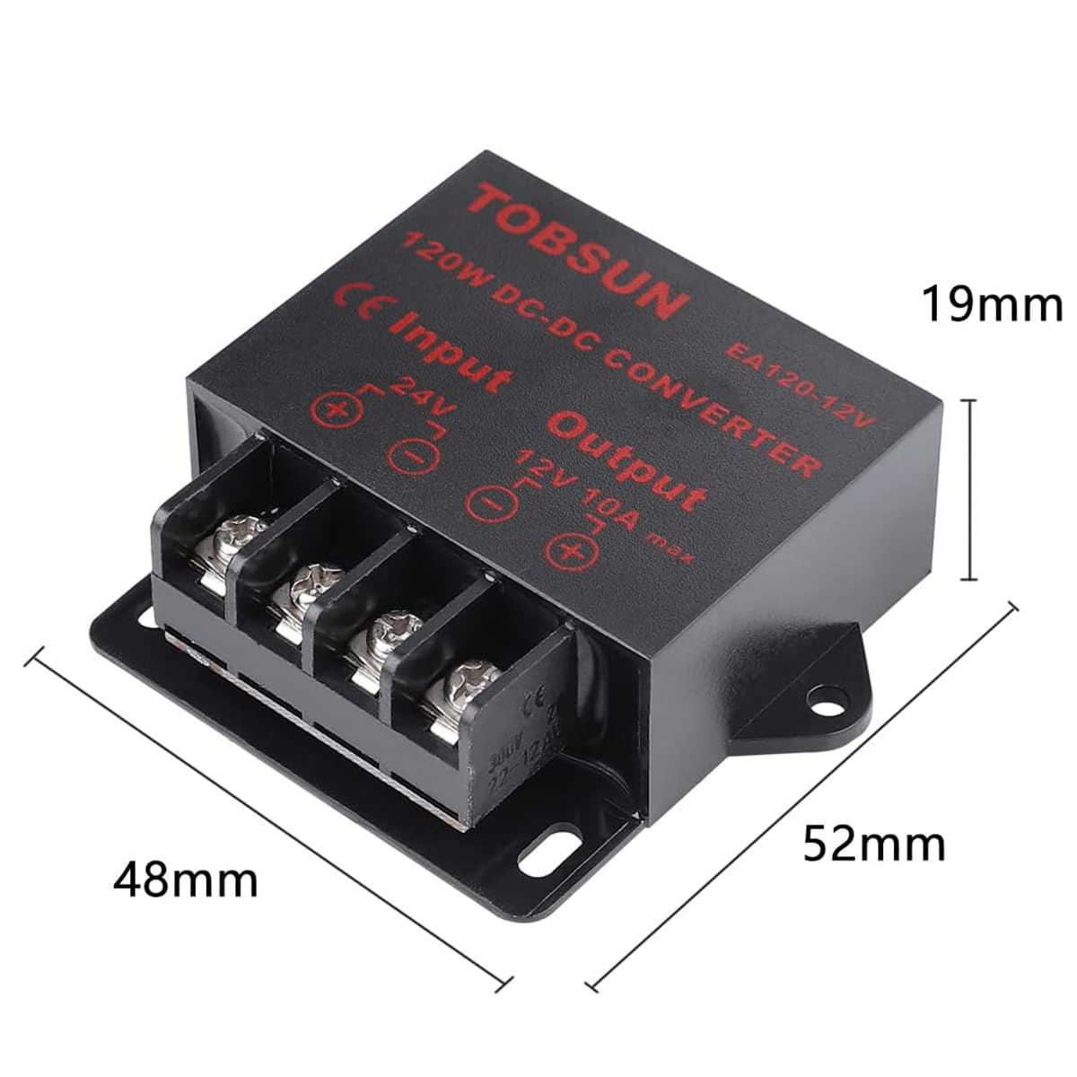 DC 24V to DC 12V 10A 120W Step Down Buck Converter Voltage Regulator Reducer Power Converter Mini Module 12V Transformer
