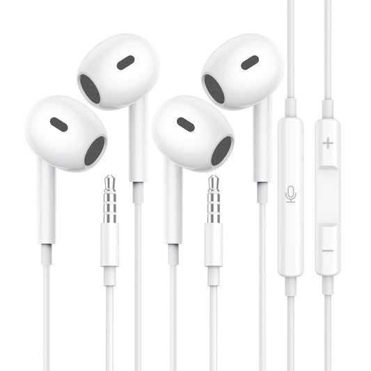 Wired Earbuds, [Clear Calls & No Noise] 3.5mm Headphones with Microphone in Ear Earphones HiFi Stereo Volume Control…
