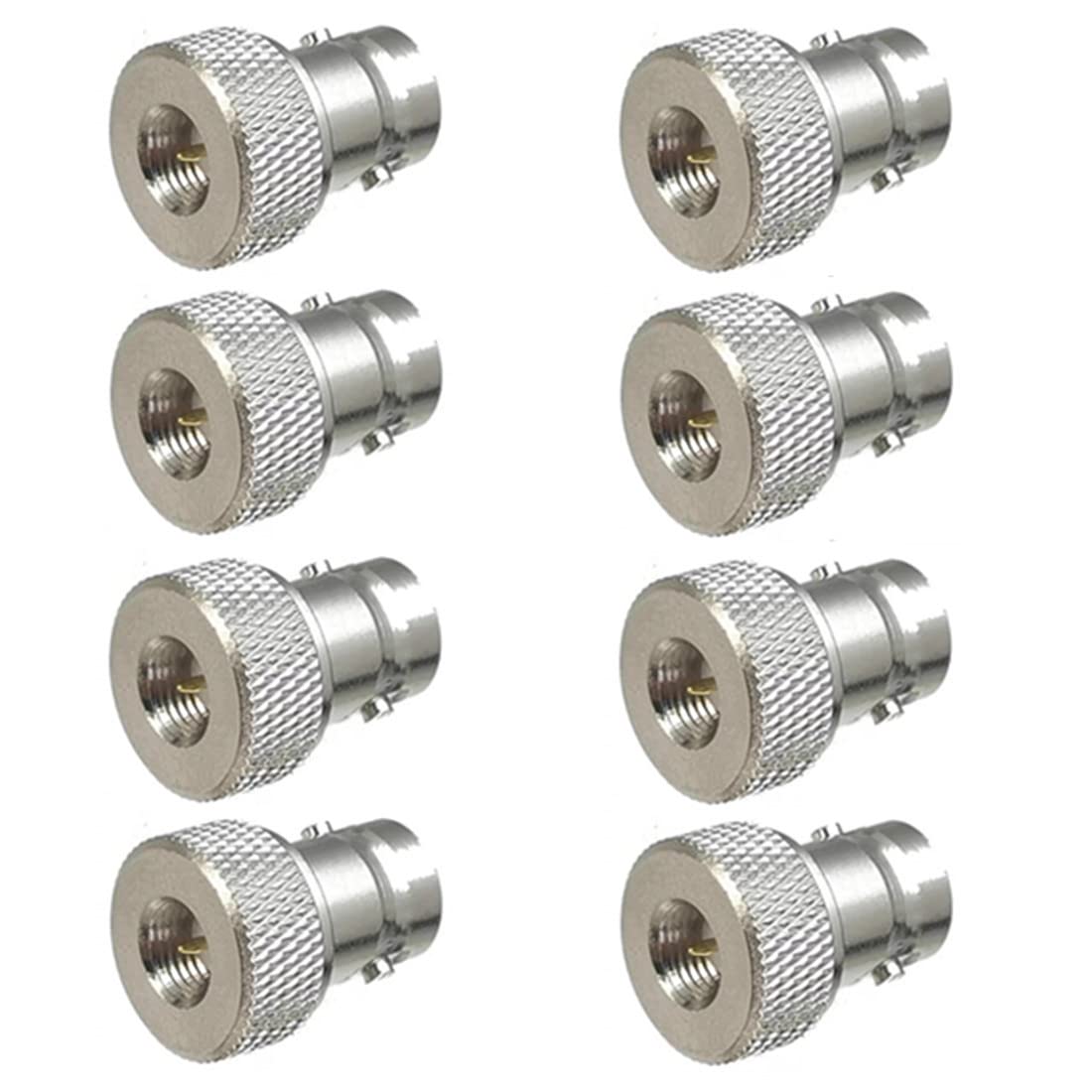 QLXHBOT SMA Male to BNC Female RF Coax Connector for Two Way Radio Walkie Talkie RF Coaxial Adapter BNC to SMA Coax Adapter 8Pcs
