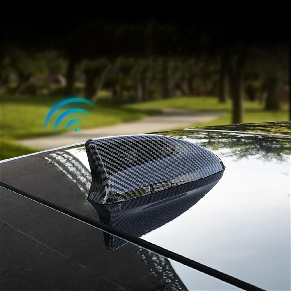 L2R for Honda Accord 11th (2023-2025) Carbon Black Exterior Shark Fin Antenna Decorative Cover Trim ABS Car Accessories 1pcs