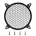 MARRTEUM 12 Inch Plastic Mesh Waffle Speaker Covers with Screws Audio Sub Woofer Grille Net Protector Cover Horn Guard Grills Decorative for DIY Home