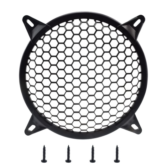 MARRTEUM 12 Inch Plastic Mesh Waffle Speaker Covers with Screws Audio Sub Woofer Grille Net Protector Cover Horn Guard Grills Decorative for DIY Home