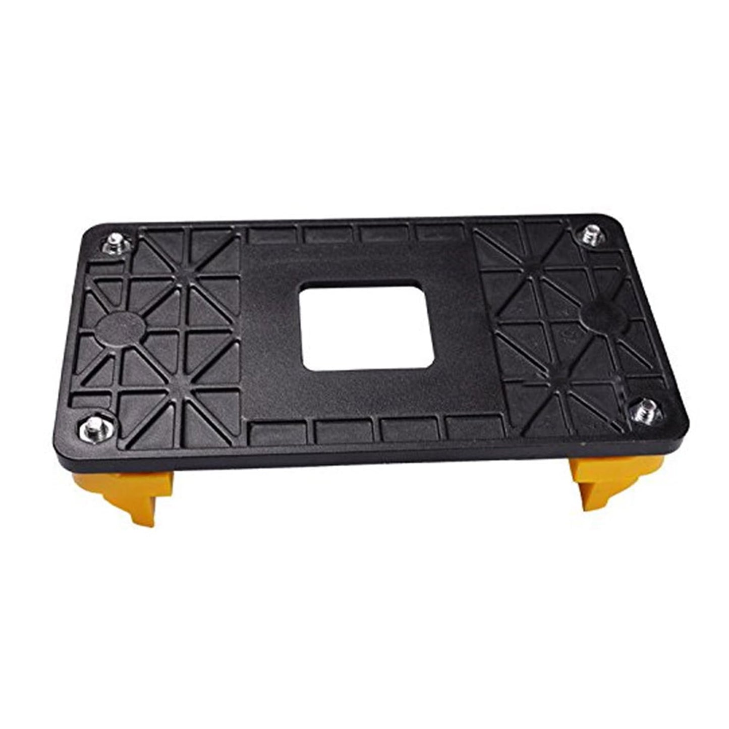 uxcell 2 Pcs AMD CPU Fan Bracket Base Motherboard Back Plate Stand Holder for AM2 AM2+ AM3 AM3+ FM1 FM2 Socket, Yellow