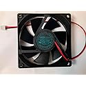 D80SH-12 12V 0.30A 80mm Fan - 8025 0.30A 80x80x25mm 34DB 2-Wire Power Supply Cooling Fan