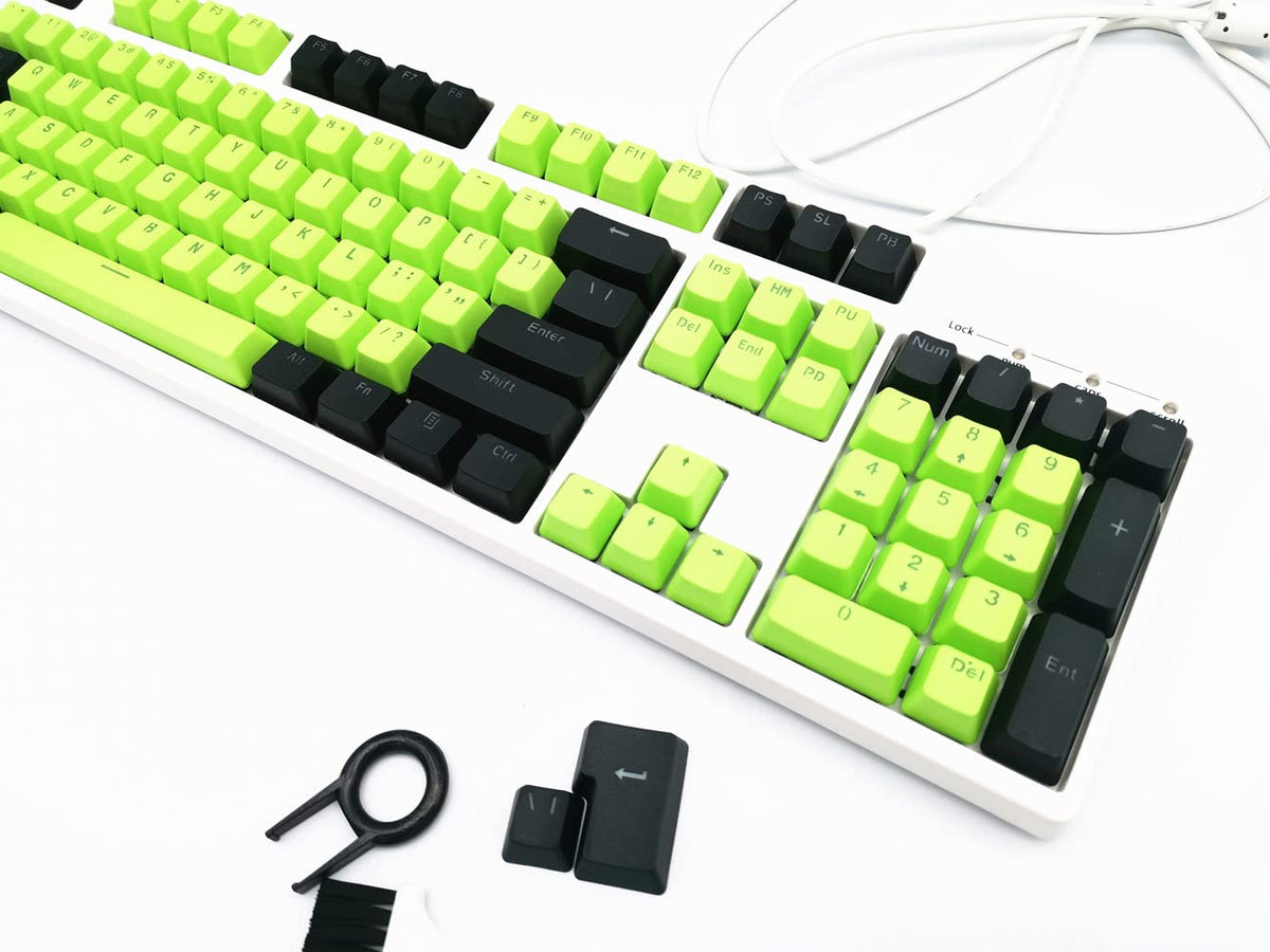 Custom keycaps 60 Percent,87/104 Keys Doubleshot PBT Backlit Keycaps Set OEM Profile for Cherry MX Switches Gaming Mechanical Keyboards