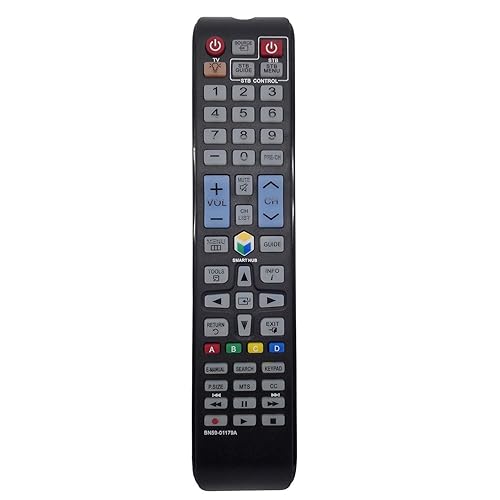 Replacement Remote Control for Samsung UN60H6350 UN75H6300 UN32H5500 UN40H5500 Smart LED TV