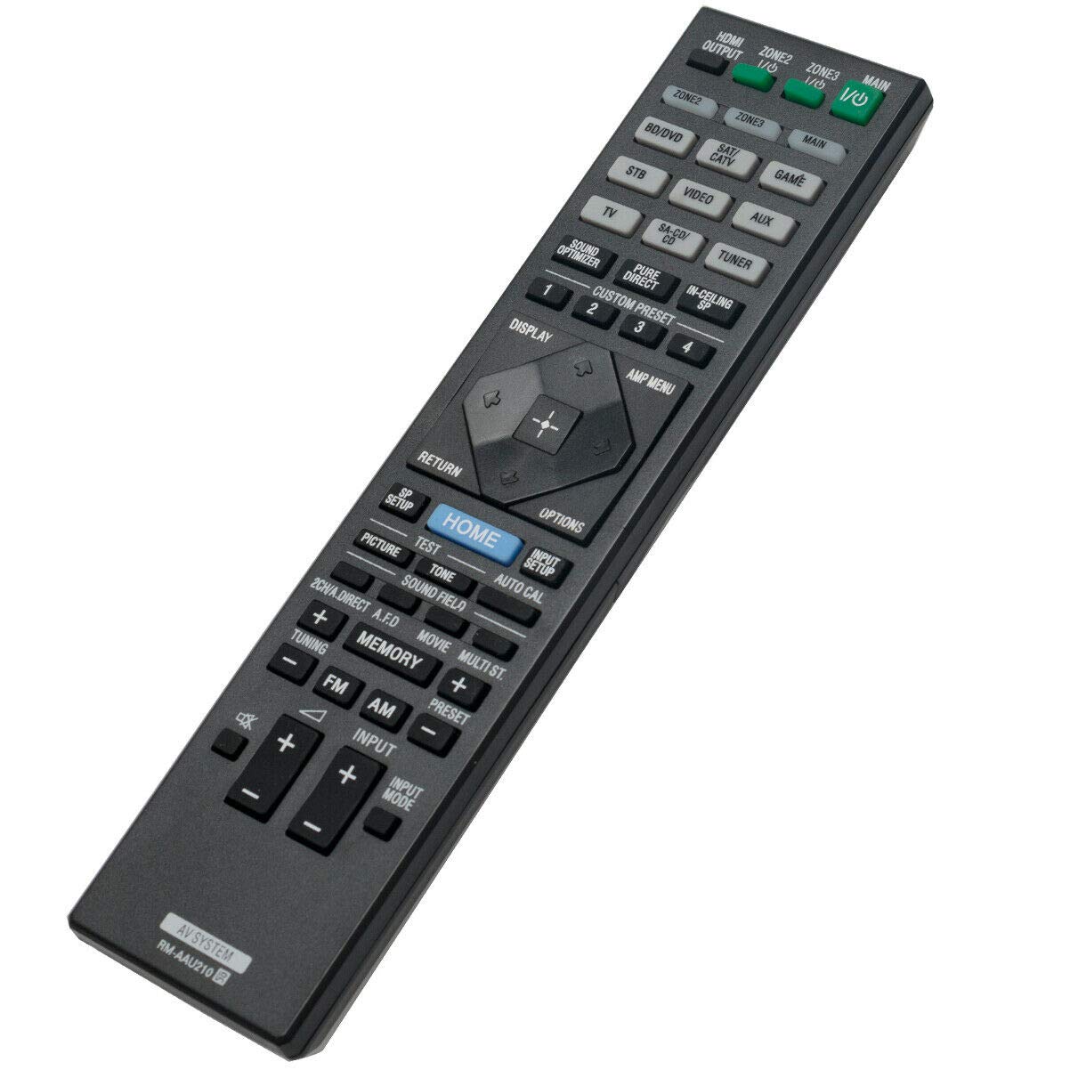 XVEFAT New RM-AAU210 Replace Remote for Sony STR-ZA1000ES, STR-ZA2000ES, STR-ZA3000ES Home Theatre AV Receiver, No Programming Needed, 2 x 1.5V AAA